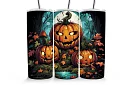 Cestovný termokelímok s brčkom 590 ml – Halloweenske tekvice v lese 03