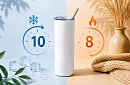 Cestovný termokelímok s brčkom 590 ml – Farebný dymový dym 08