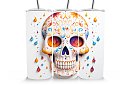 Cestovný termokelímok s brčkom 590 ml – Mexická lebka Santa Muerte 21