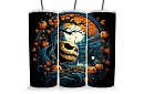 Cestovný termokelímok s brčkom 590 ml – Halloweensky kráľ Jack a tekvica 27