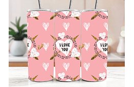 Cestovný termokelímok s brčkom 590 ml – I Love You 33