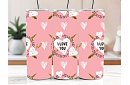 Cestovný termokelímok s brčkom 590 ml – I Love You 33