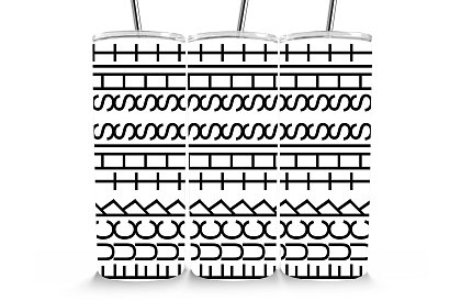 Cestovný termokelímok s brčkom 590 ml – Geometrický FUCK THIS SHIT 65