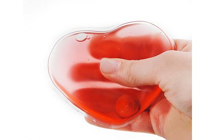 Opakovane použiteľný gélový ohrievač rúk a tela – Srdce