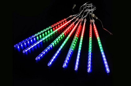 LED svetelné cencúle – 4 farby – 30 cm