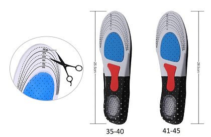 Mäkké ortopedické vložky do topánok
