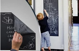 Samolepiaca čierna tabuľa - 45x200 cm