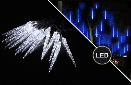 LED svetelné cencúle – 3 farby – 23 cm