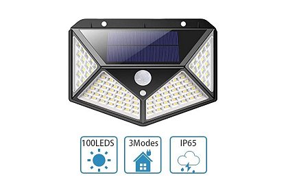 Solárne štvorstranné LED osvetlenie s pohybovým senzorom