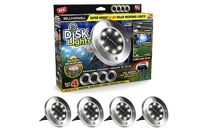 Súprava kruhových solárnych svetiel Disk Lights