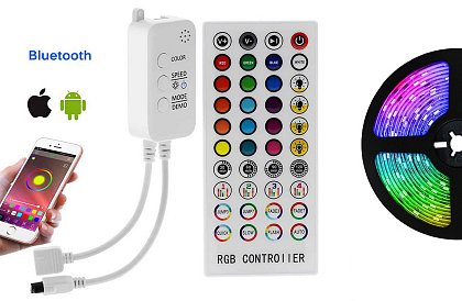 Lumenmax 5050 – 5 Metrov - BLUETOOTH RGB LED pásik – Kompletná súprava