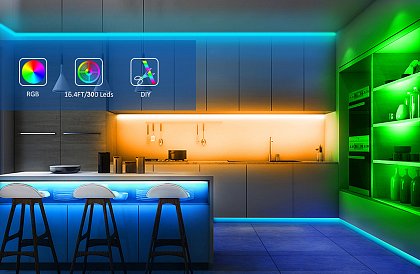 Lumenmax 5050 – 5 Metrov - BLUETOOTH RGB LED pásik – Kompletná súprava