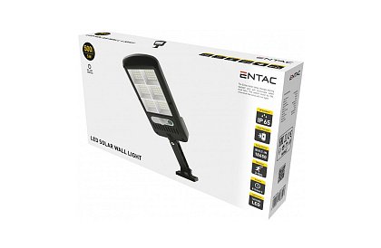 ENTAC - Solárna lampa 120 LED 5W so snímačom pohybu
