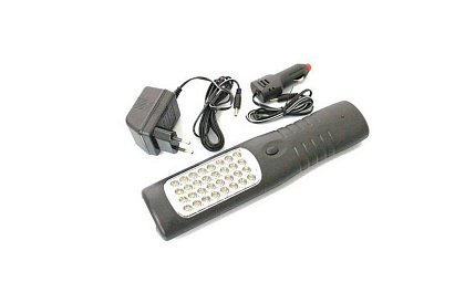 Nabíjacia AKU LED montážna lampa s háčikom a magnetom