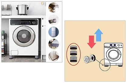 Antivibračná súprava podložiek – nie len pod pračku