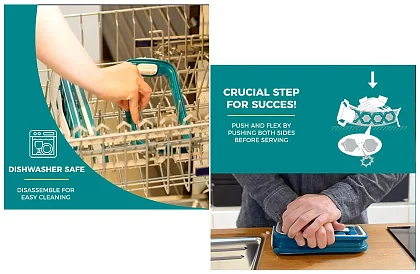 Výrobník ľadu prenosný - s fľaškou na vodu - 2 v 1