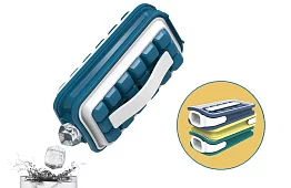 Výrobník ľadu prenosný - s fľaškou na vodu - 2 v 1