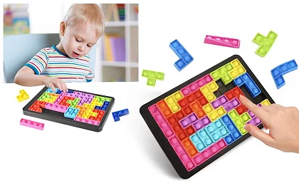 POP IT antistresová stavebnica – TETRIS