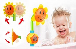 Detská sprcha do vane v tvare slnečnice