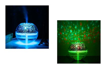 3D Aroma difuzér s projektorom hviezd