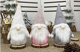 Vianočný textilný škriatok – Rudolf - 28 cm