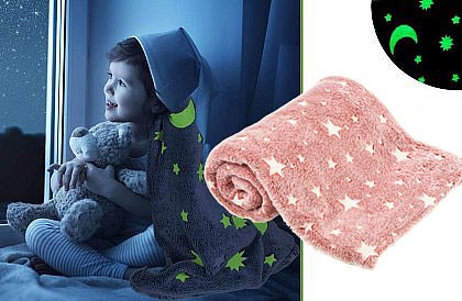 Svietiaca deka z mikrovlákna - Soft Dreams - 100x150cm - Ružová