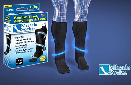 Kompresné zdravotné ponožky - Miracle Socks - 2 páry