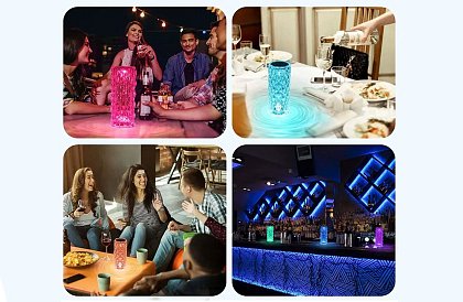 Dotyková RGB stolná lampa – Crystal Diamond