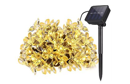 Dekoratívna vonkajšia solárna reťaz so 40 LED – Lights Flowers