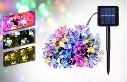 Dekoratívna vonkajšia solárna reťaz so 40 LED – Lights Flowers