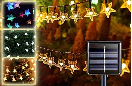 Dekoratívna vonkajšia solárna reťaz so 40 LED – Lights Star