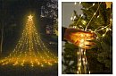 Vianočná LED svetelná reťaz - vodopád s hviezdou