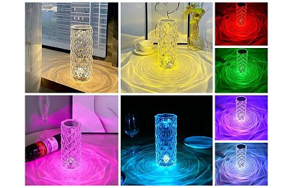 Dotyková RGB stolná lampa – Diamond Crystal Lamp