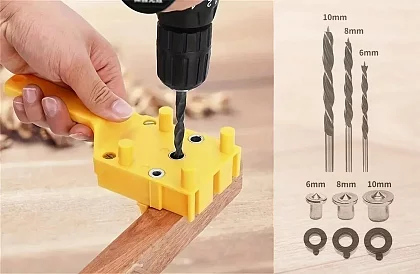 Kolíčkovací prípravok pre stolárov – Typlovacia súprava