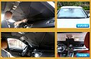 Skladacia slnečná clona – dáždnik - na čelné sklo automobilu