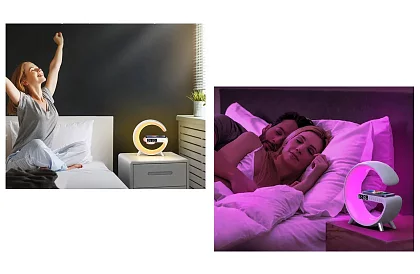 LED Bluetooth reproduktor s bezdrôtovou nabíjačkou - POWERTON G-LIGHT G11