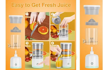 Bezdrôtový odšťavovač citrusov – 400 ml