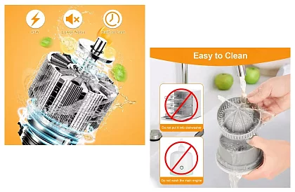 Bezdrôtový odšťavovač citrusov – 400 ml