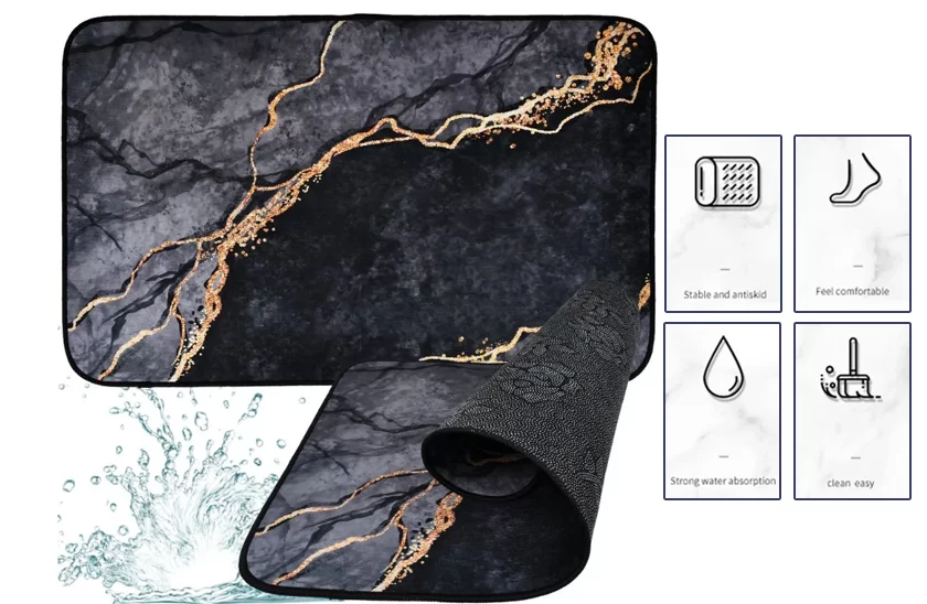 Rýchlo schnúca predložka v modernom designe – 80x50 cm