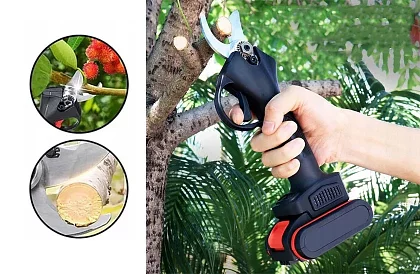 AKU Záhradné nožnice – ADM - 2 batérie