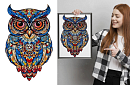 Drevené puzzle sova – 177 dielikov – 38 x 21,5 cm