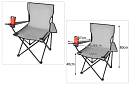 Skladacie rybárske kreslo – Kempingové kreslo