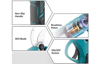 AKU záhradné nožnice HAYAMI HA 1040 + 2 batérie