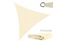 Stíníca slnečná plachta trojuholník 3 x 3 x 3 m – Béžová