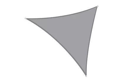 Stíníca slnečná plachta trojuholník 4 x 4 x 4 m – Sivá