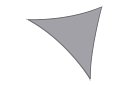 Stíníca slnečná plachta trojuholník 4 x 4 x 4 m – Sivá