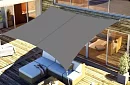 Tieniaca slnečná plachta 4 x 3 m – Sivá