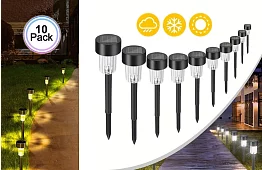 Solárne záhradné svetlá - sada 10 kusov