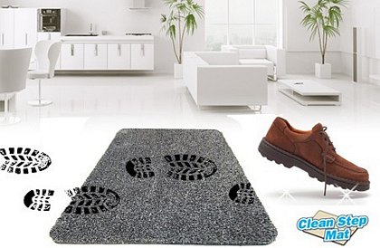 Rohožka Clean Step Mat - Dokonale zadrží všetky nečistoty z topánok.