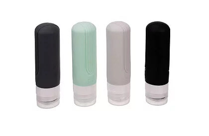 Cestovné fľaštičky do lietadla na kozmetiku – sada s taštičkou